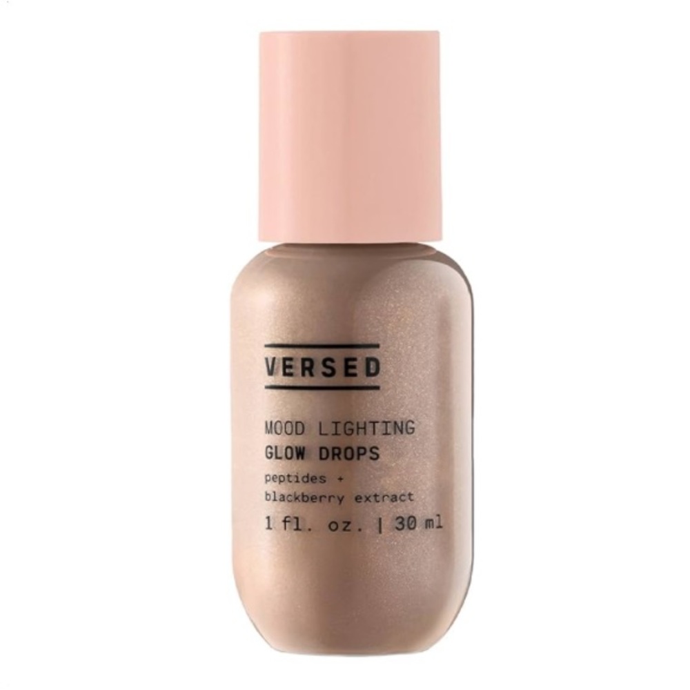 Versed Mood Lighting Luminizing Glow Drops serum with peptides & blackberry